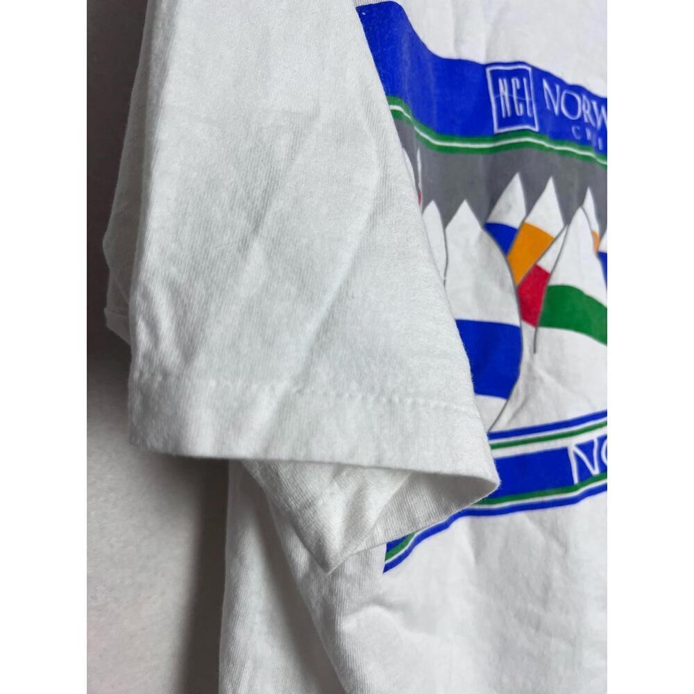 Vintage Norwegian Cruise Line Short Sleeve T-Shirt Size Large Single Stitch - Picture 2 of 6